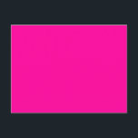 Neon Pink Solid Colour Postcard<br><div class="desc">Neon Pink Solid Colour</div>