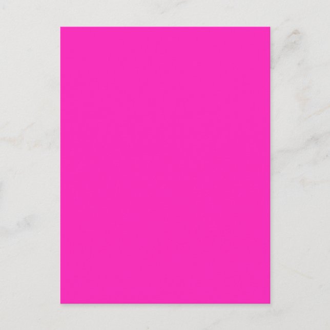 NEON PINK (solid colour) ~ Postcard (Front)