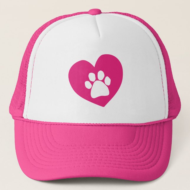 Neon pink trucker hat women's (Front)