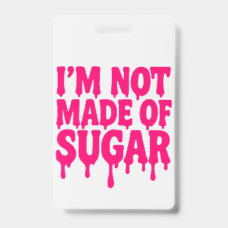 Neon Pink Vertical Badge ID Tag – Customisable