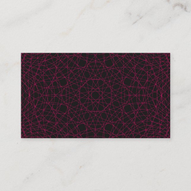 Neon Pink Web Pattern Enclosure Card – Customise (Front)