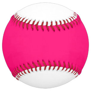 Neon Pink & White Softball – High-Visibility Game