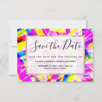 Neon Pink Yellow Brushstroke Explosion Art
