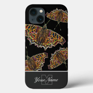 Neon-Pop-Art butterflies with Monogram! iPhone 13 Case
