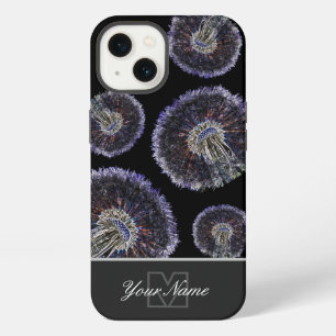 Neon-Pop-Art dandelion blowball with Monogram! Cas iPhone 13 Case