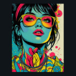 Neon Pop Diva Portrait – Bold & Vibrant Retro Art Poster<br><div class="desc">Add a burst of fearless colour to your life with this striking Neon Pop Diva design. Featuring retro pop art style and bold vibrant shades,  it’s perfect for anyone who loves to stand out. Ideal for apparel,  accessories,  and home décor that makes a statement.</div>