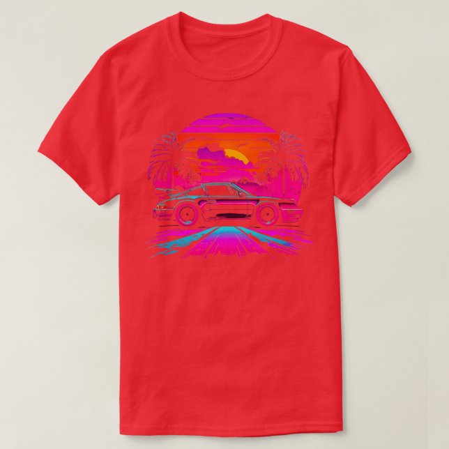 Neon Porsche Design 1 T-Shirt (Design Front)