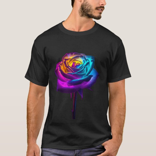 Neon Pride Rose T-Shirt (Front)