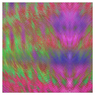 Neon Psychedelic Geometric print fabric