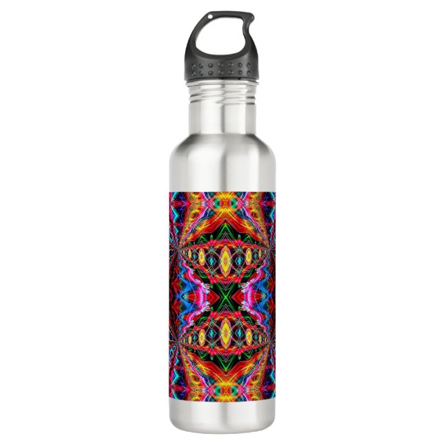 Neon Psychedelic Water Bottle 2 (Front)