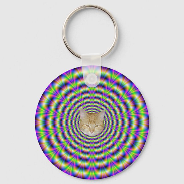 Neon Pulse Key Chain + cat (Front)