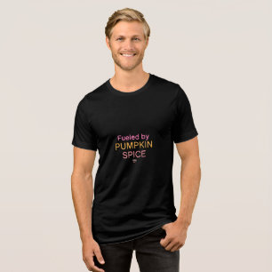 Neon Pumpkin Spice Energy – Retro Fall T-Shirt Tri-Blend Shirt