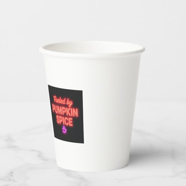 Neon Pumpkin Spice Mug – Retro Fall Coffee Cup (Front)