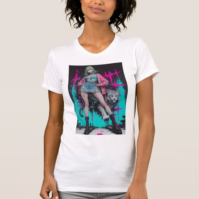 Neon Punk Girl T-Shirt (Front)