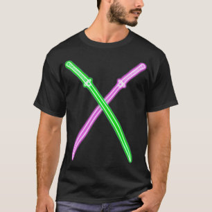 Neon purple amp green katana T-Shirt