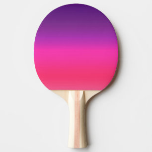 Neon Purple and pink ombre abstract design Ping Pong Paddle