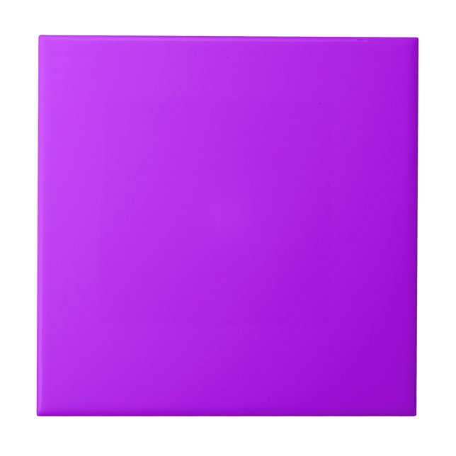 Neon Purple Ceramic Tile (Front)