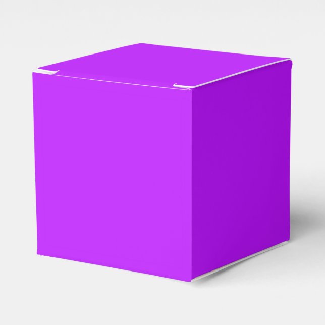 Neon Purple Classic Favour Box (Front Side)