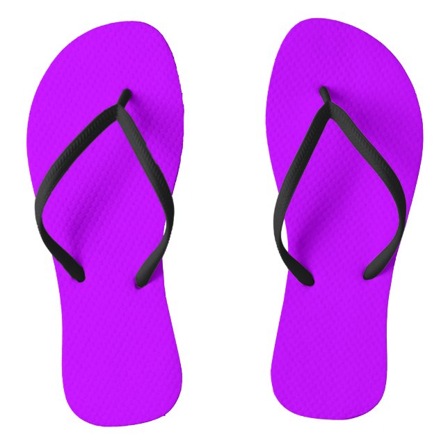Neon Purple Custom Classic Jandals (Footbed)