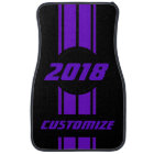 Neon Purple Double Race Stripes