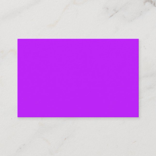 Neon Purple European Business Card (Front)