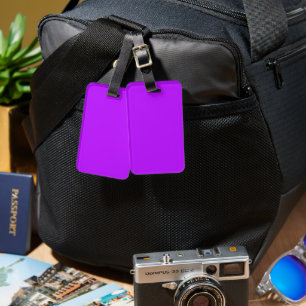 Neon Purple Luggage Tag