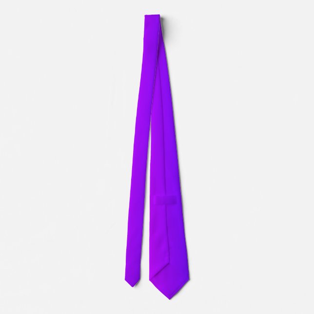 Neon Purple Neck Tie - Modern (Back)