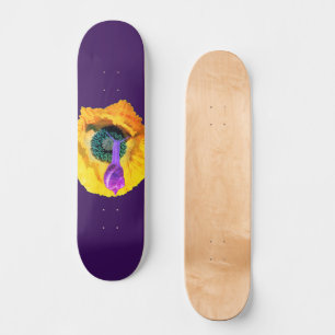 Neon Purple Snail Skateboard