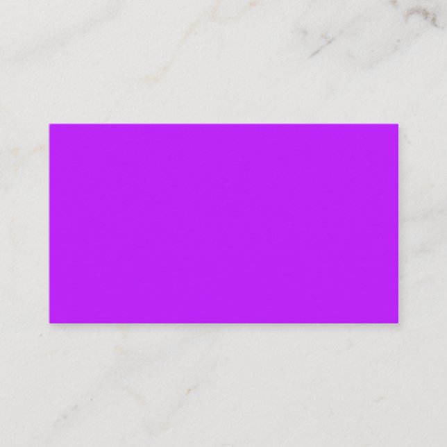Neon Purple Standard Business Card (Front)