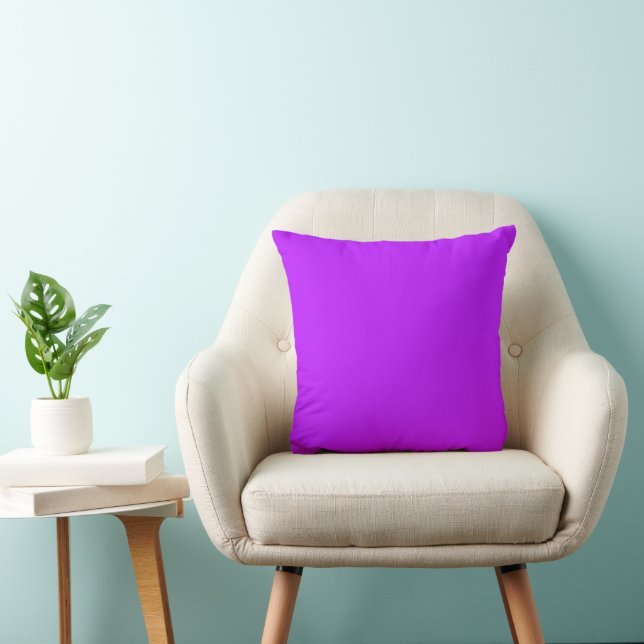 Neon Purple Throw Pillow (Chair)