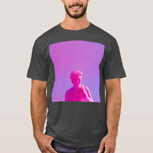 Neon purple vaporwave sculpture T-Shirt