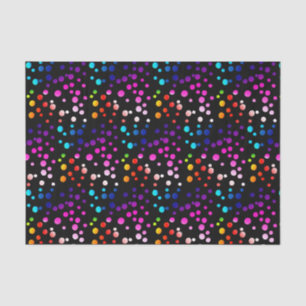 Neon Rainbow Polka Dots Tissue Paper