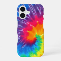 Neon Rainbow Retro Tie Dye Design