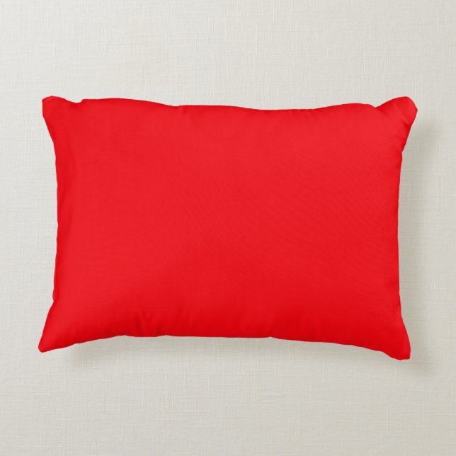 Neon Red Decorative Cushion (Back)