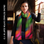 Neon Red Pink Orange Green Abstract Long Scarf<br><div class="desc">Neon Red Pink,  Orange,  and Green Abstract Pattern Long Scarf. Artwork in bright neon colours gives off a unique design that a special someone will enjoy receiving as a gift. Contact me here or at admin@giftsyoutreasure.com View all my shops here https://bit.ly/SandyspiderStores</div>