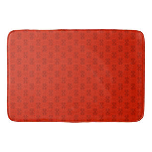 Neon red textured. bath mat