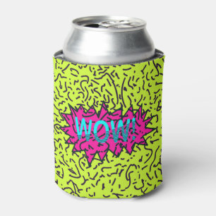 Neon Retro 80's 90's Scribbled Wow! Typography Can Cooler