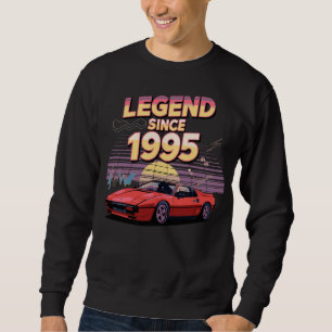 Neon Retro Car – Legend Since 1995 Sweatshirt