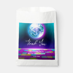 Neon Retro Disco Party Dance Night Birthday Favour Bags