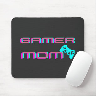 Neon Retro Gamer Mum Mouse Pad