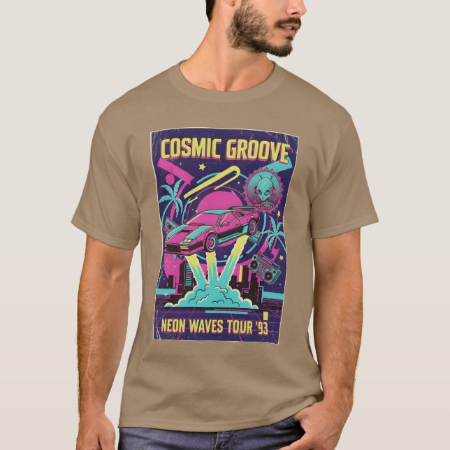 Neon Retro Space Carour T-Shirt (Front)
