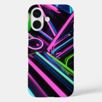 Neon Retro Wave Design – Electric Pink, Blue