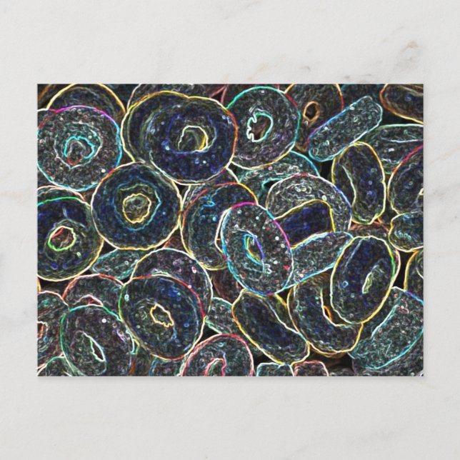 Neon Rings Postcard (Front)
