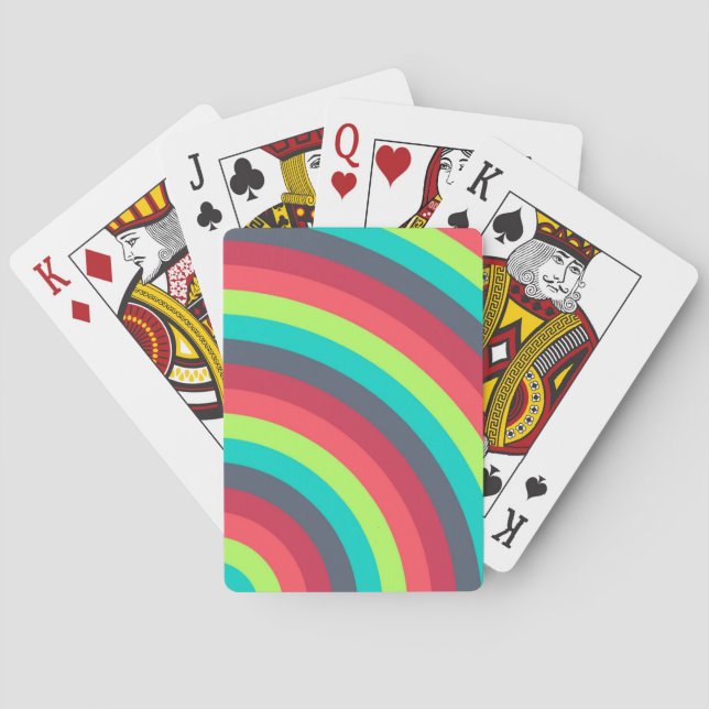 Neon Ripple Rush Playing Cards (Back)