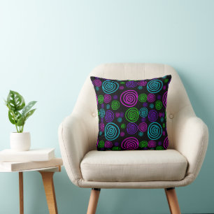 Neon Rolls 16x16 Cushion