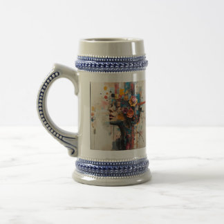 NEON ROSE BEER STEIN