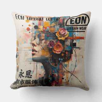 Neon Rose Cushion