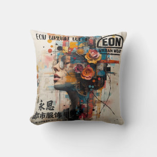 Neon Rose Cushion