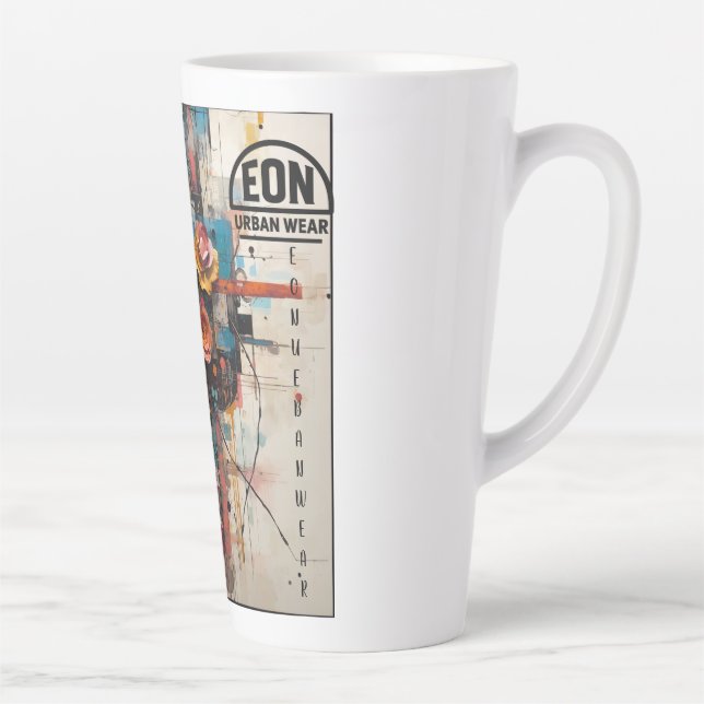 NEON ROSE LATTE MUG (Right)