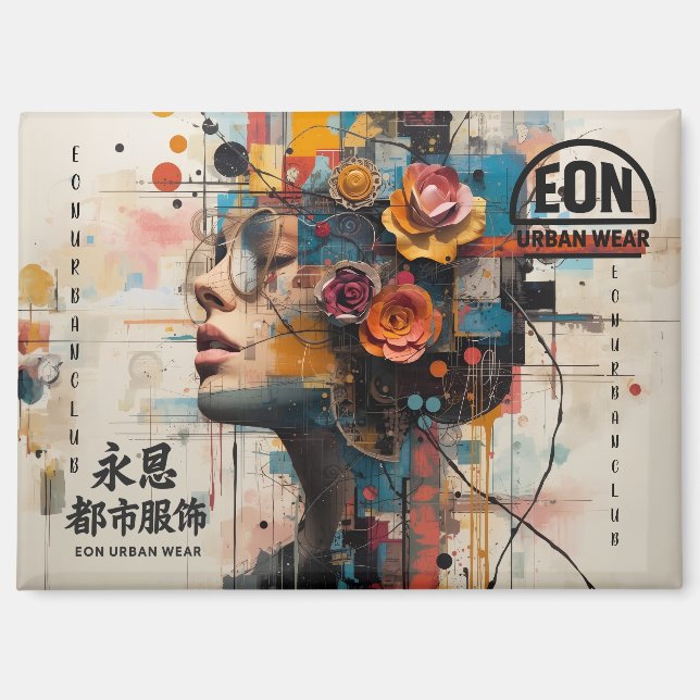 NEON ROSE MAGNET (Front)